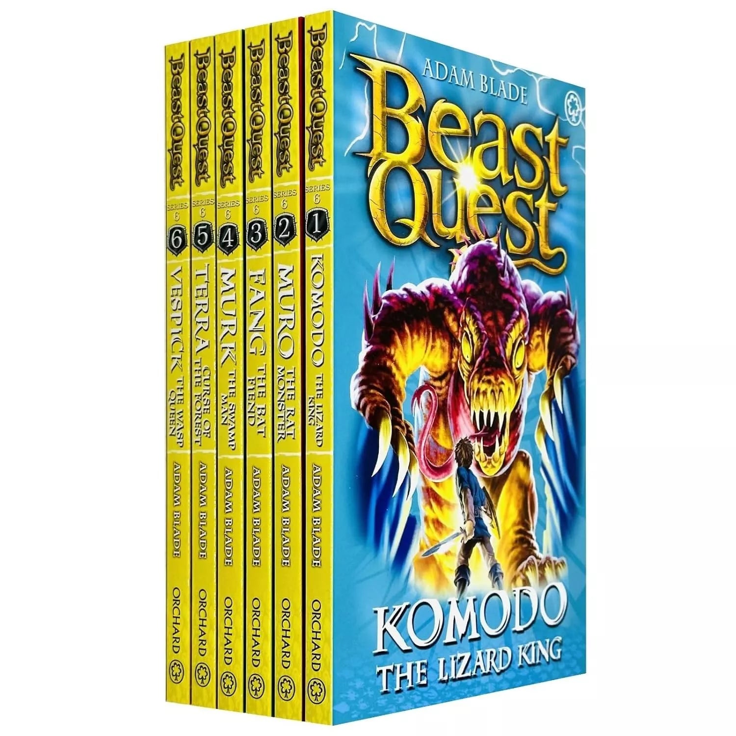 Beast Quest World of Chaos Series 6 6 Books Collection Set by Adam Blade - Paperback - Ages 7-9