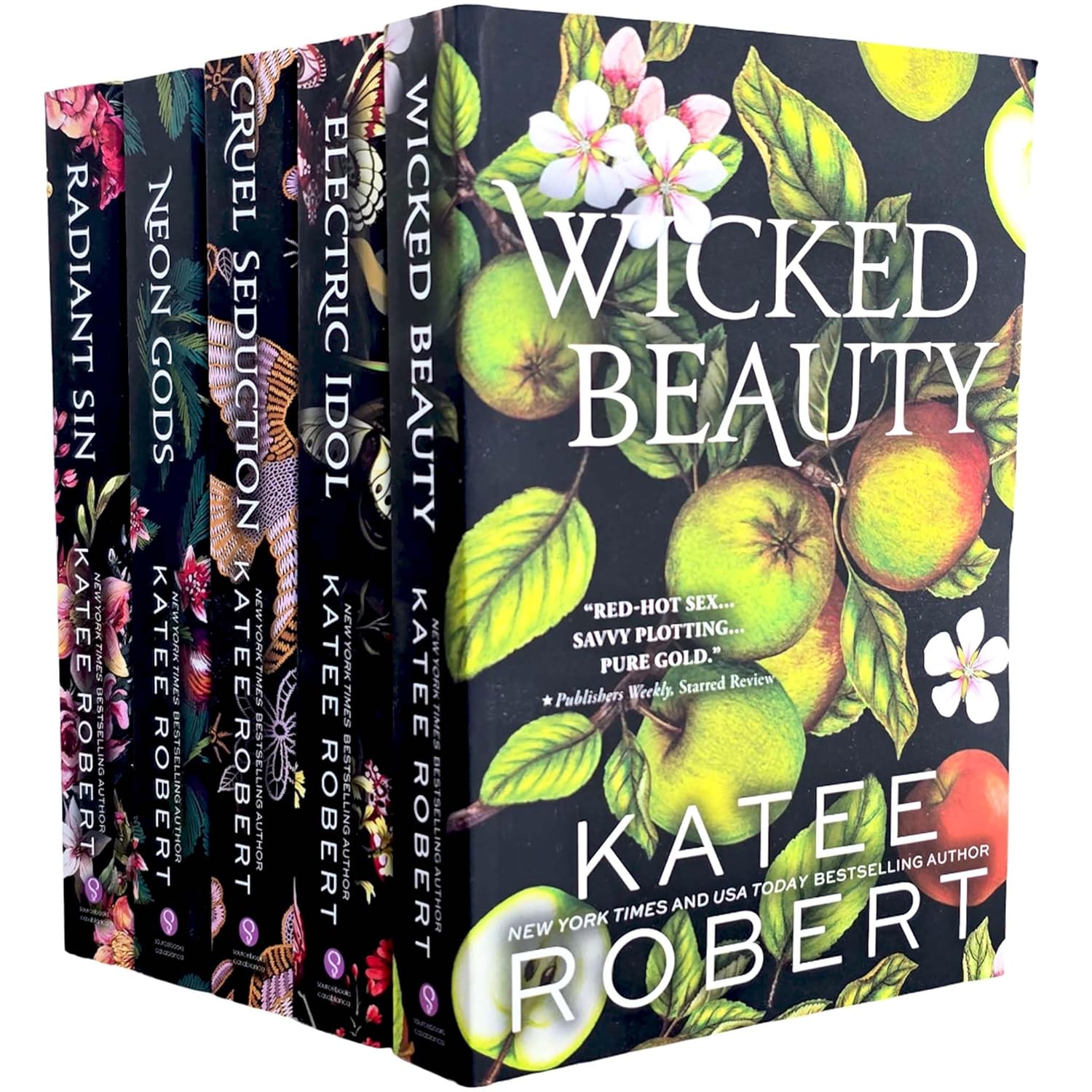 Dark Olympus Series 5 Books Set by Katee Robert (Neon Gods, Electric Idol, Wicked Beauty, Radiant Sin, Cruel Seduction) - Lets Buy Books