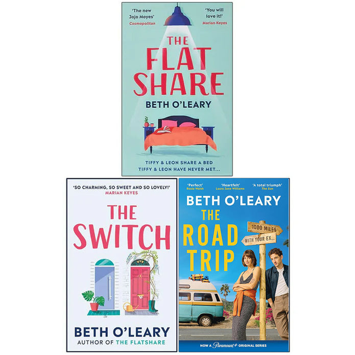 Beth O'Leary 3 Books Collection Set - The Flatshare, The Switch, The Road Trip - Adult Fiction Paperback