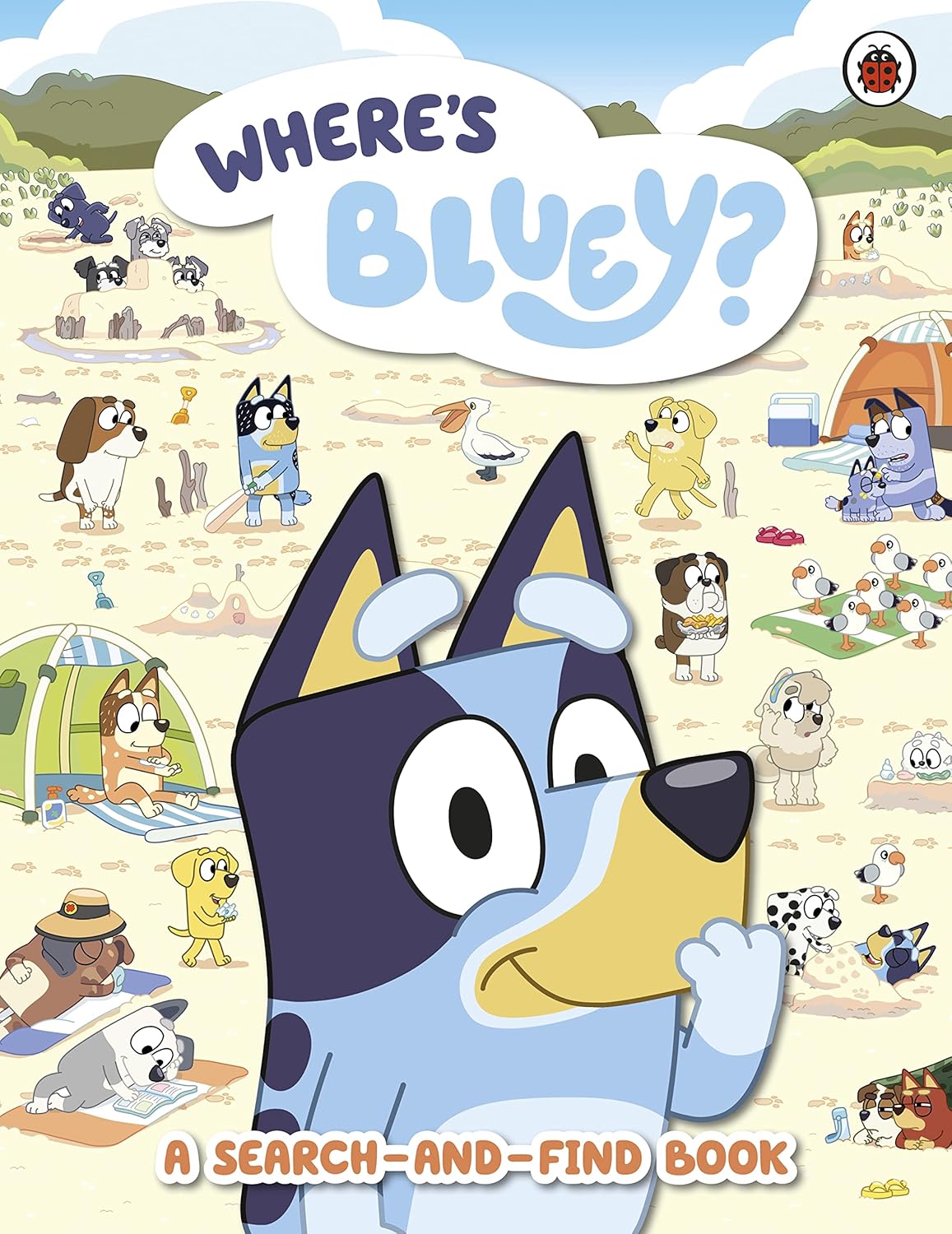 Bluey: Where's Bluey? A Search-and-Find Book - paperback activity book cover featuring Bluey and Bingo, ages 3-5