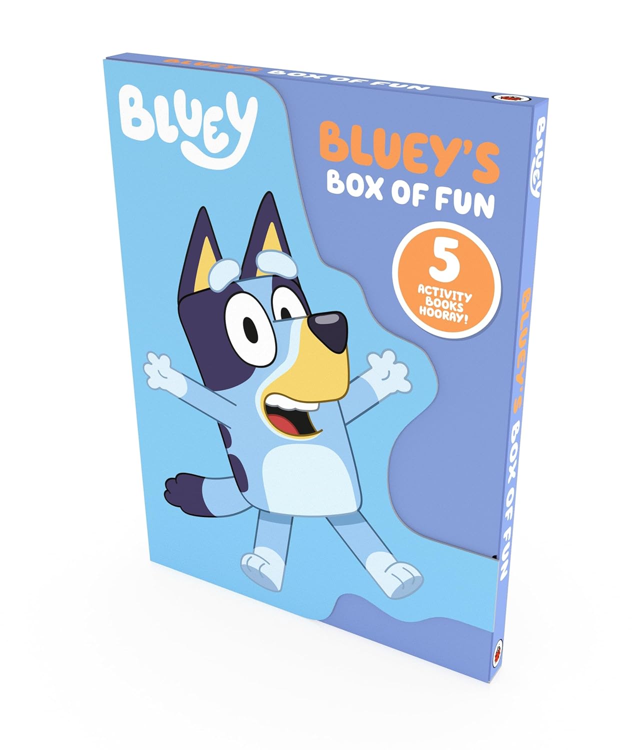 Bluey's Box of Fun 5 Activity & Colouring Books Collection Set - Ages 3-5 - Paperback - front box cover