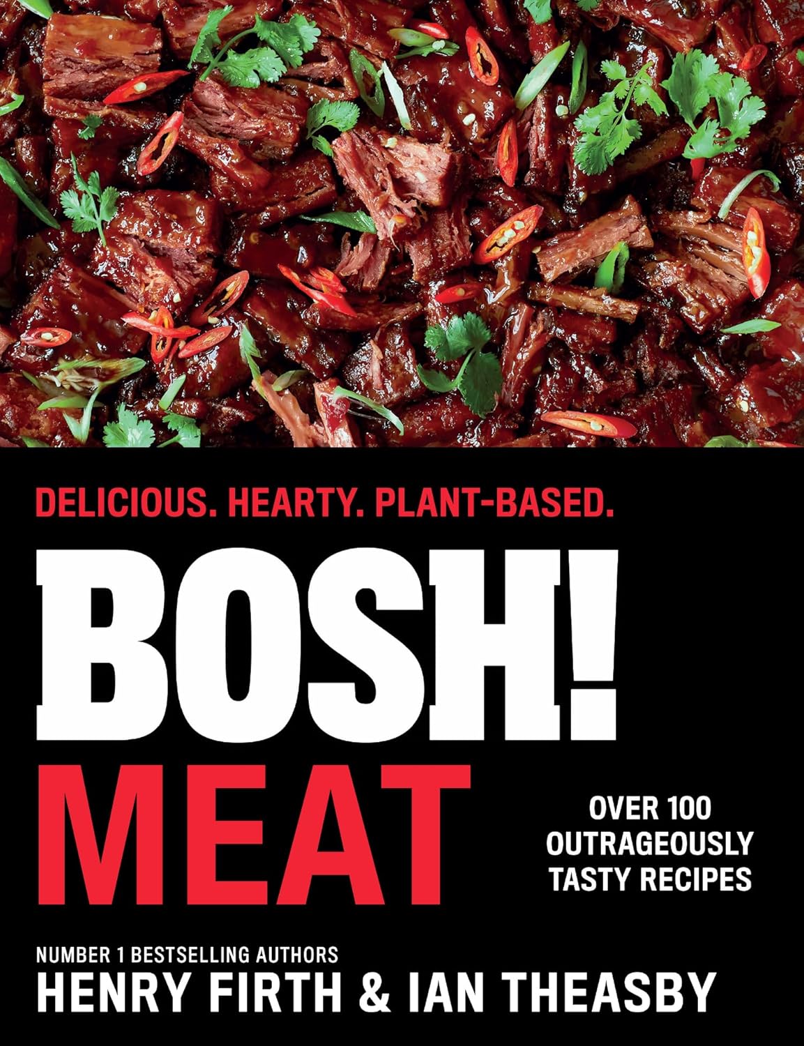BOSH! Meat by Henry Firth and Ian Theasby - plant-based vegan cookbook, hardback edition, front cover