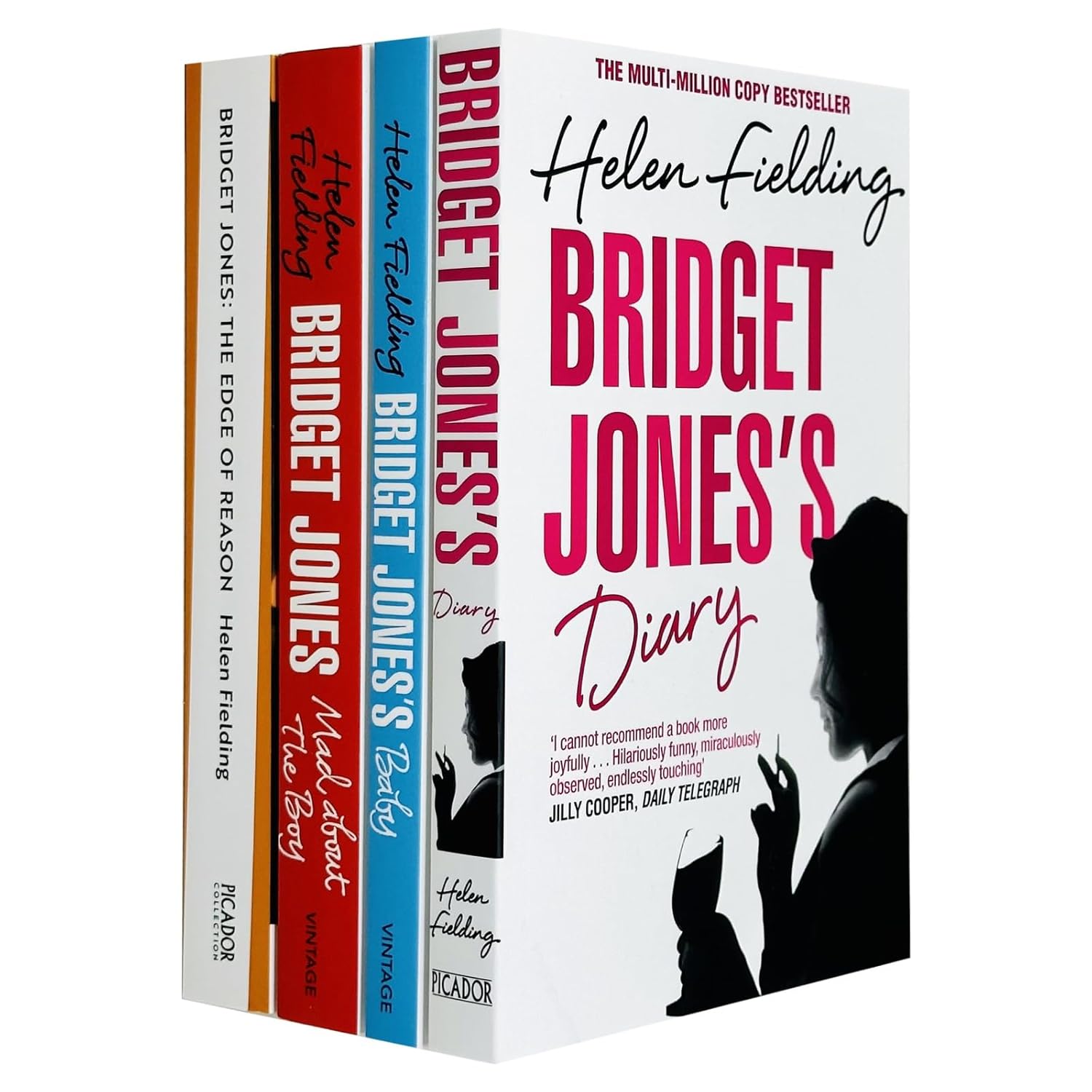 Bridget Jones Series by Helen Fielding Complete 4 Book Collection Set - Paperback - front cover