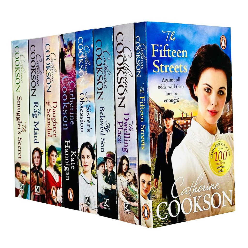 Catherine Cookson 8 Books Collection Set paperback - includes The Fifteen Streets, The Dwelling Place, My Beloved Son, The Rag Maid and more historical fiction sagas