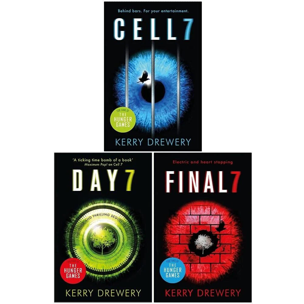 Cell 7 Series Complete 3 Book Collection by Kerry Drewery - Cell 7, Day 7, Final 7 - YA Paperback Set