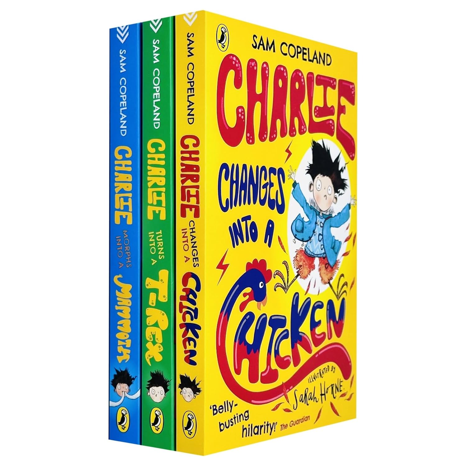 Charlie Changes Into a Chicken 3 Books Collection Set by Sam Copeland - Paperback - Ages 7-9