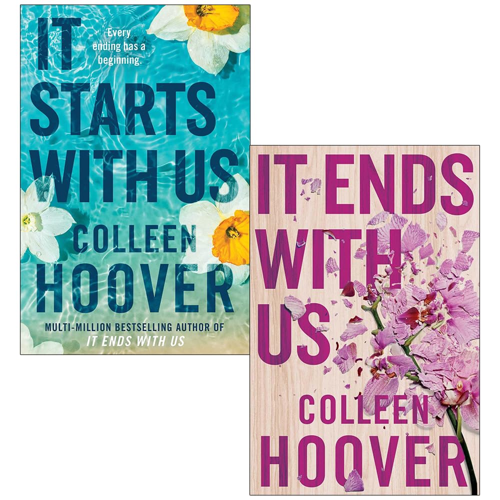 Colleen Hoover It Ends with Us and It Starts with Us 2 book paperback collection set cover