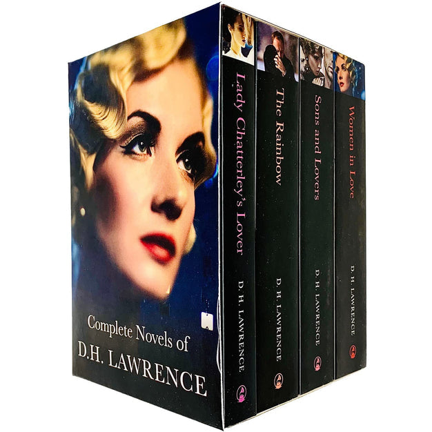 Complete Novels of D.H. Lawrence 4 Books Collection Set - Lady Chatterley's Lover, The Rainbow, Sons and Lovers, Women in Love - Paperback Classic Fiction