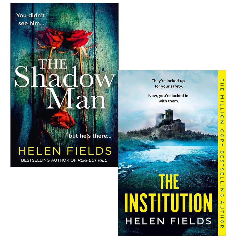 Connie Woolwine Series 2 Books Collection Set by Helen Fields - The Shadow Man and The Institution - Paperback crime thrillers