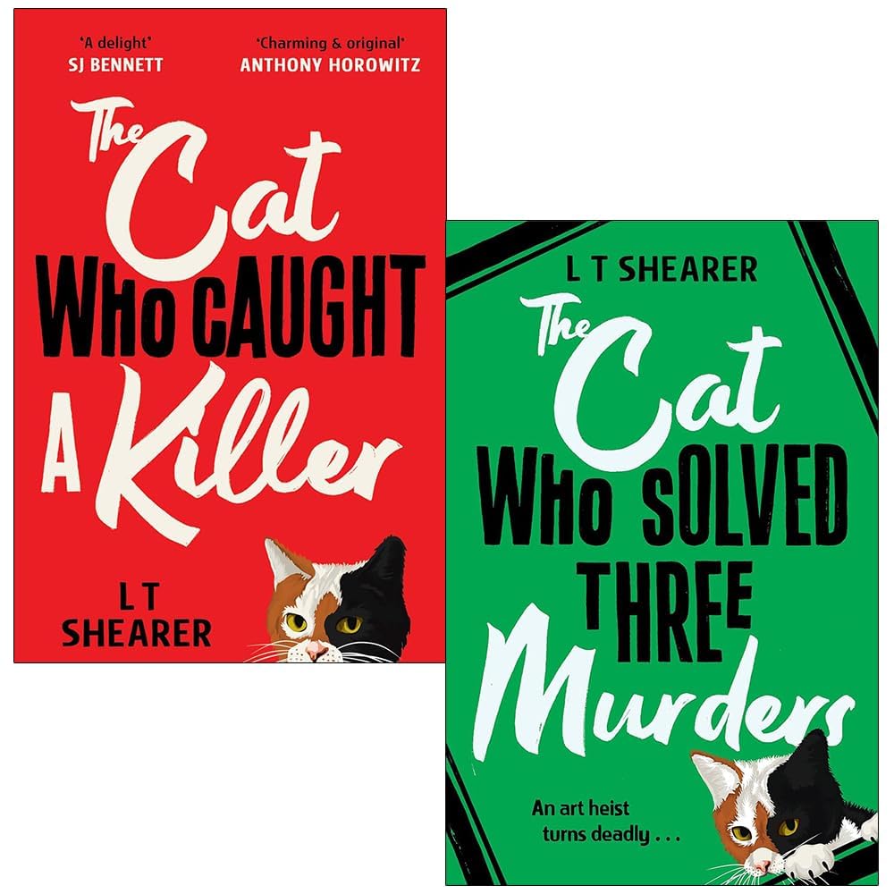 Conrad the Cat Detective 2 Books Collection Set by L T Shearer - Paperback cosy mystery featuring The Cat Who Caught a Killer and The Cat Who Solved Three Murders