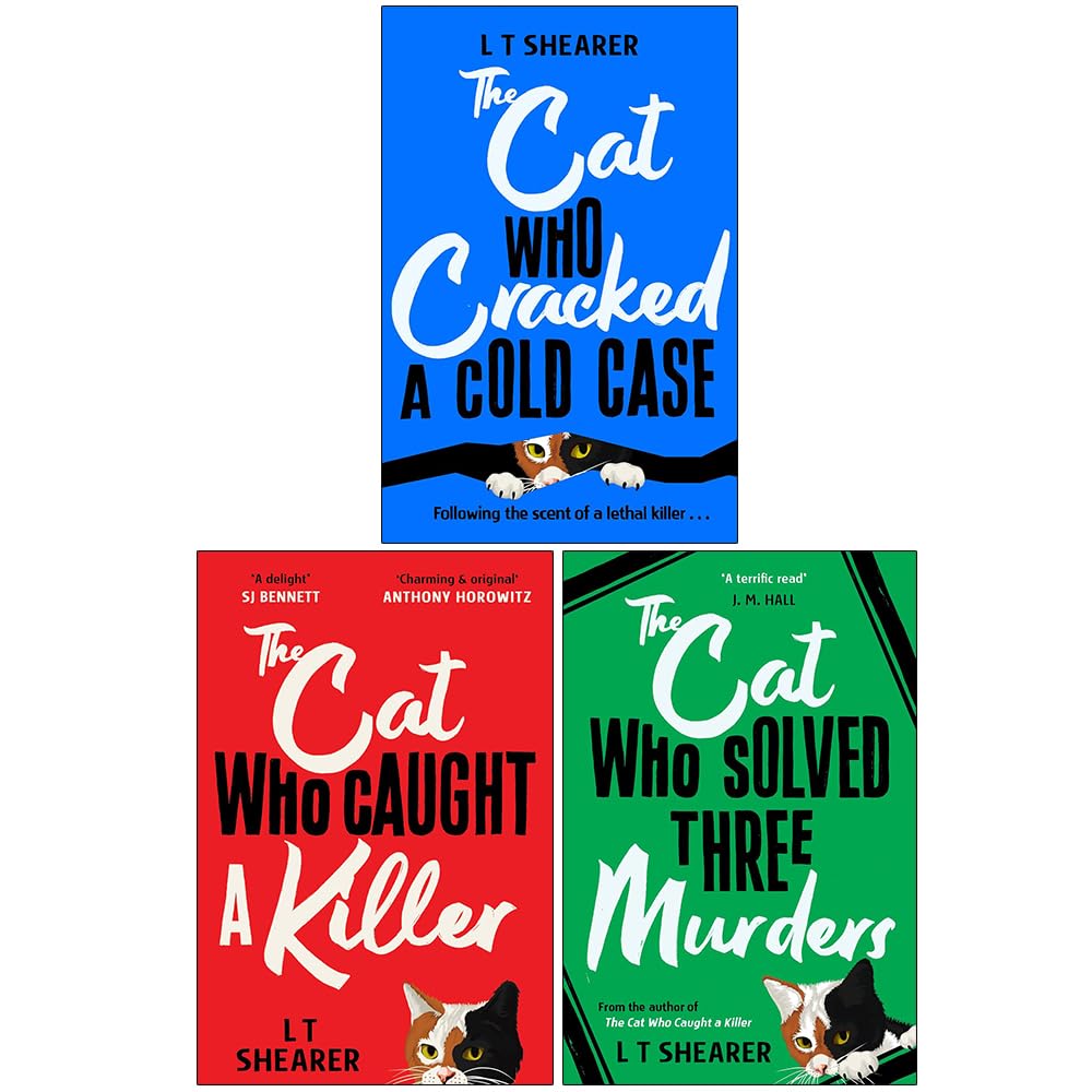 Conrad the Cat Detective 3 Book Collection Set by L T Shearer - cosy mystery paperback front cover
