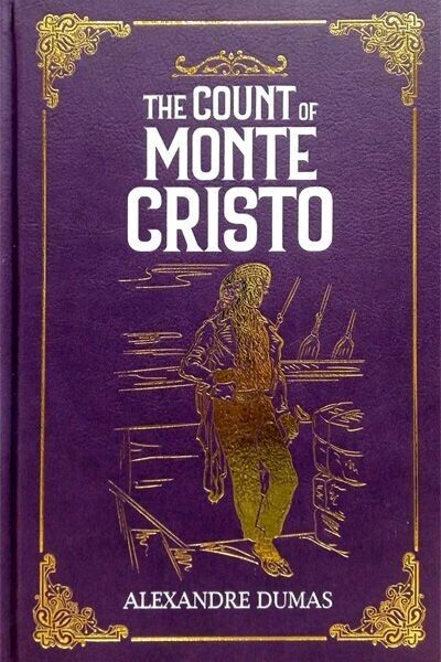 The Count of Monte Cristo by Alexandre Dumas - leather bound deluxe edition, front cover