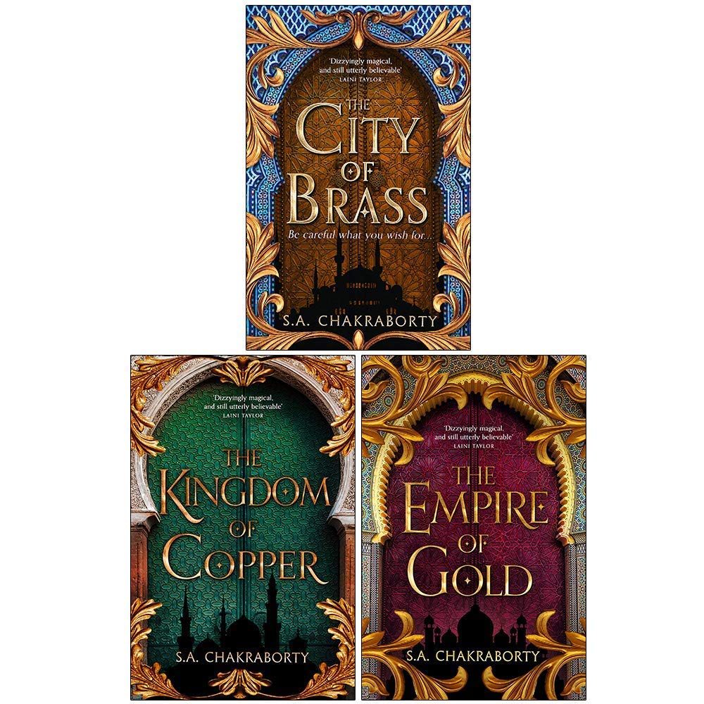 The Daevabad Trilogy 3 Books Collection Set by S. A. Chakraborty - Paperback edition featuring The City of Brass, The Kingdom of Copper and The Empire of Gold