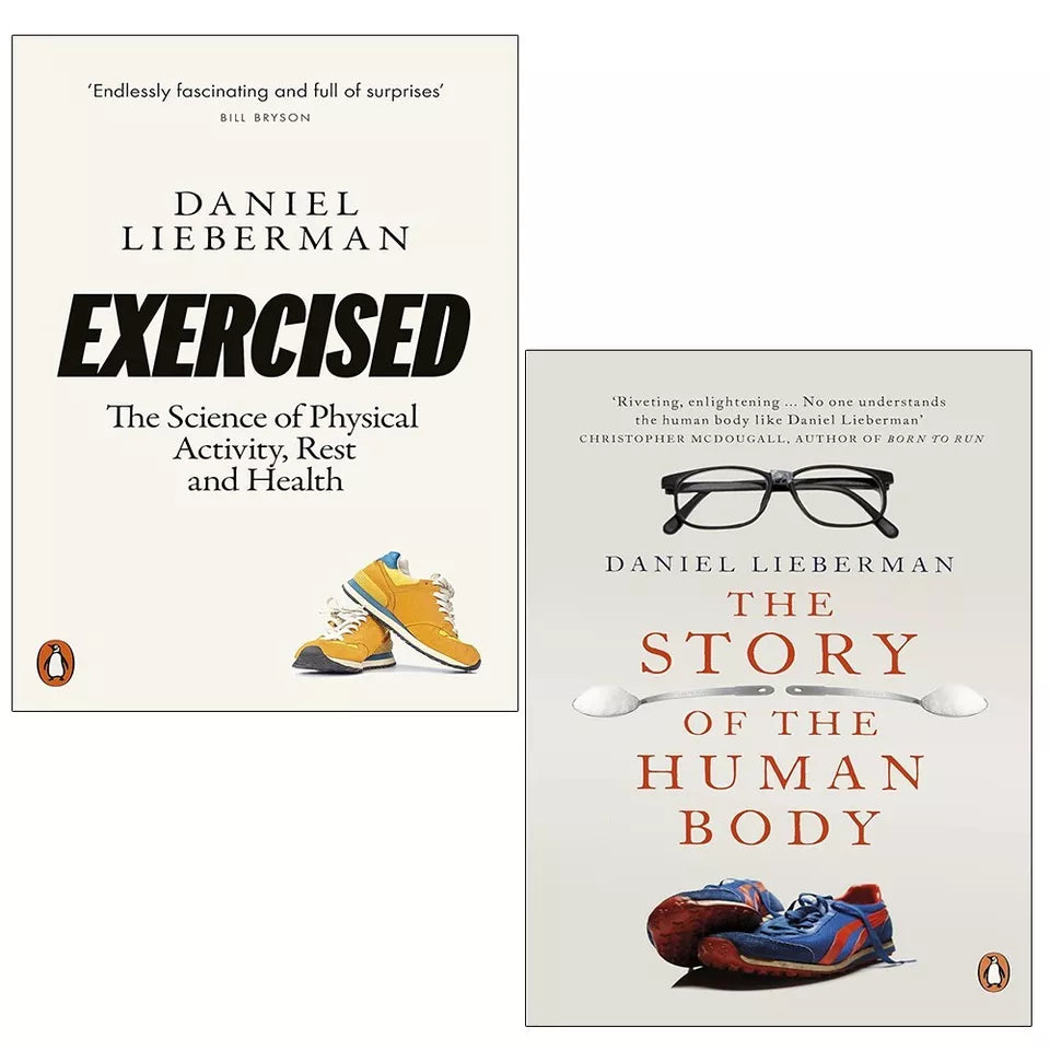 Daniel Lieberman 2 Book Paperback Set - The Story of the Human Body and Exercised - Penguin Popular Science Collection