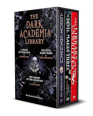The Dark Academia Library 3 Books Collection Set paperback - The Library of the Unwritten by A.J. Hackwith cover, part of the dark academia box set