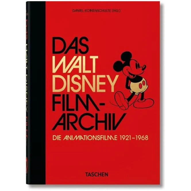 Das Walt Disney Filmarchiv German edition hardback by Daniel Kothenschulte, TASCHEN Disney animation art book front cover
