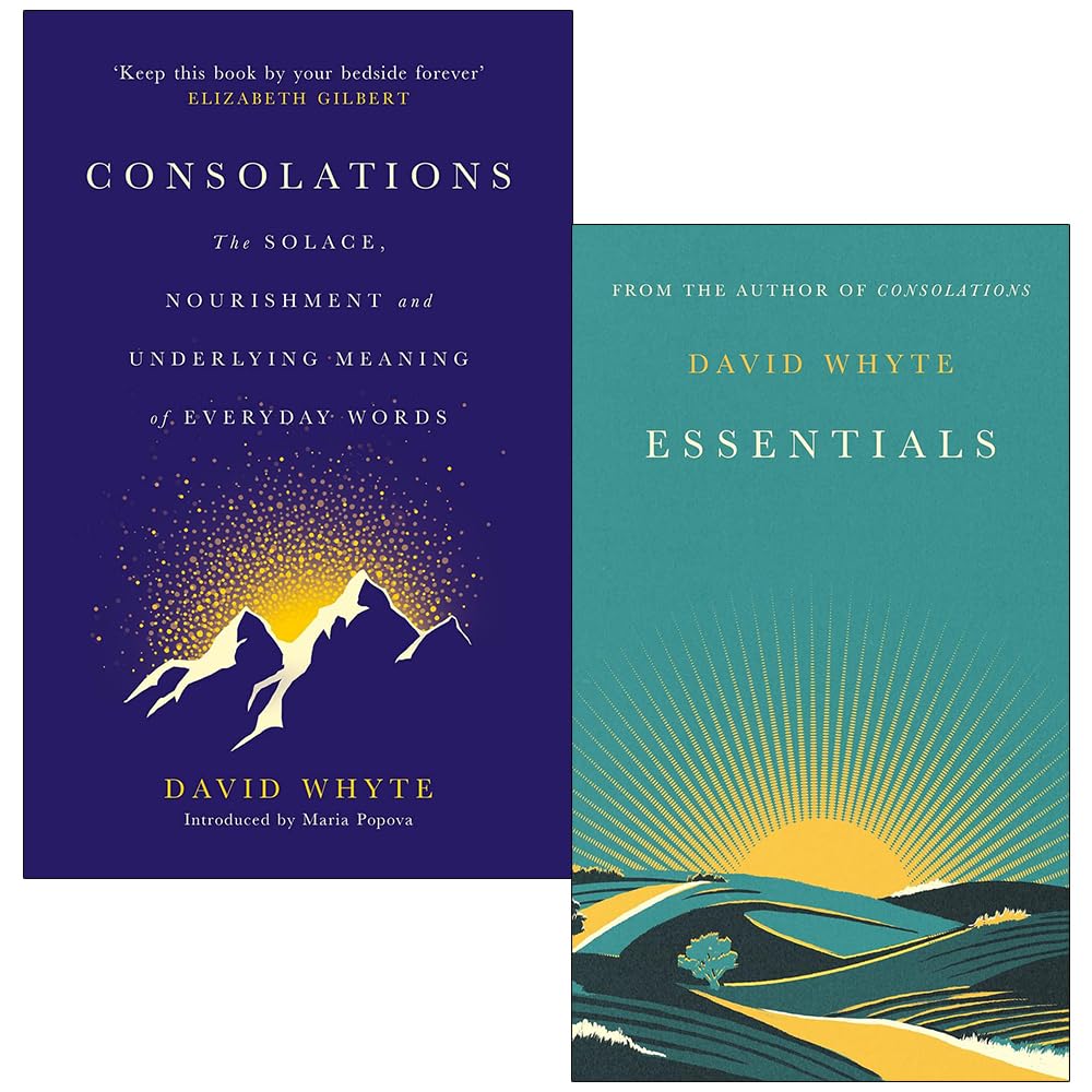 David Whyte Consolations and Essentials 2 book hardback poetry collection set cover