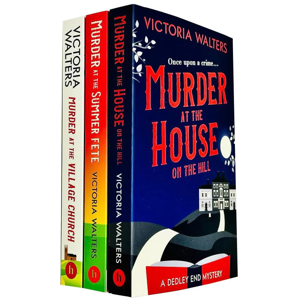 The Dedley End Mysteries 3 Books Collection Set by Victoria Walters - Murder at the House on the Hill, Murder at the Summer Fete, Murder at the Village Church - Paperback cosy crime fiction