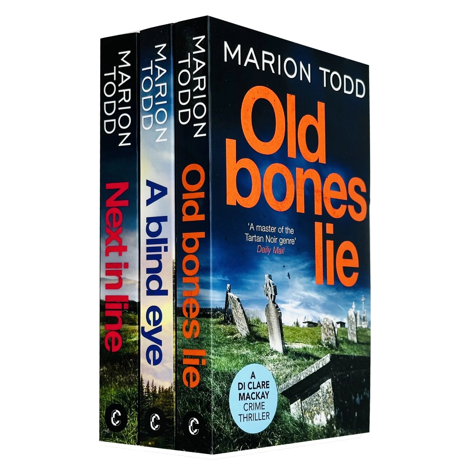 Detective Clare Mackay Series 3 Book Collection by Marion Todd - paperback set including Next in Line, Old Bones Lie and A Blind Eye