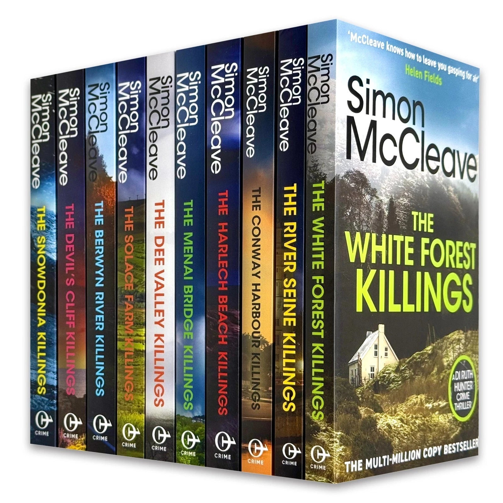 DI Ruth Hunter Series 10 Books Collection Set by Simon McCleave - North Wales crime thriller paperback set, front cover