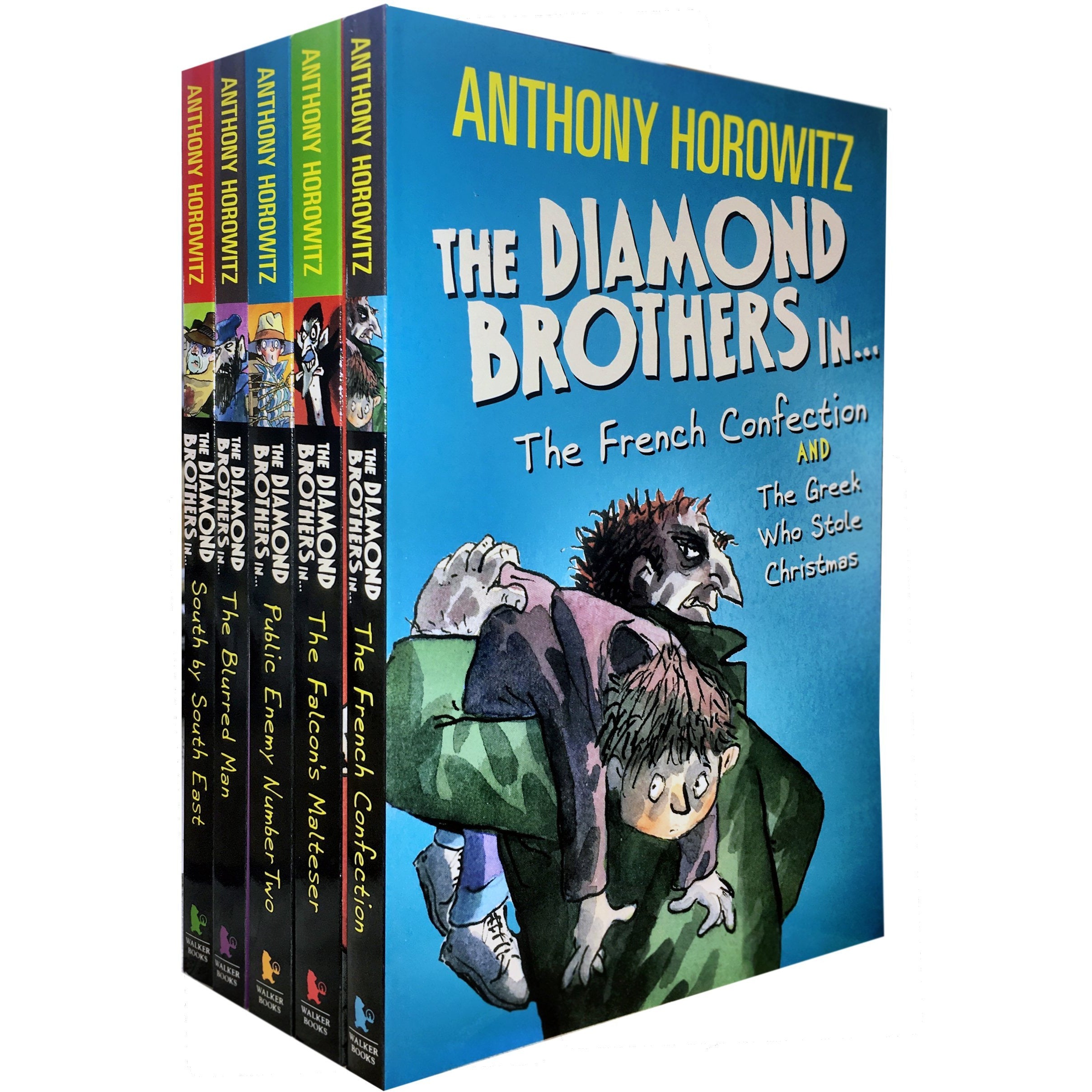 Diamond Brothers Detective Agency 5 Books Collection Set by Anthony Horowitz paperback boxed set cover