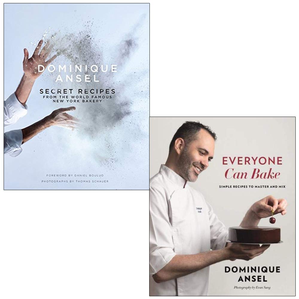 Dominique Ansel Secret Recipes & Everyone Can Bake 2 Books Collection Set - Hardback pastry cookbooks