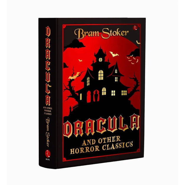 Dracula and Other Horror Classics by Bram Stoker - deluxe leather-bound hardback front cover