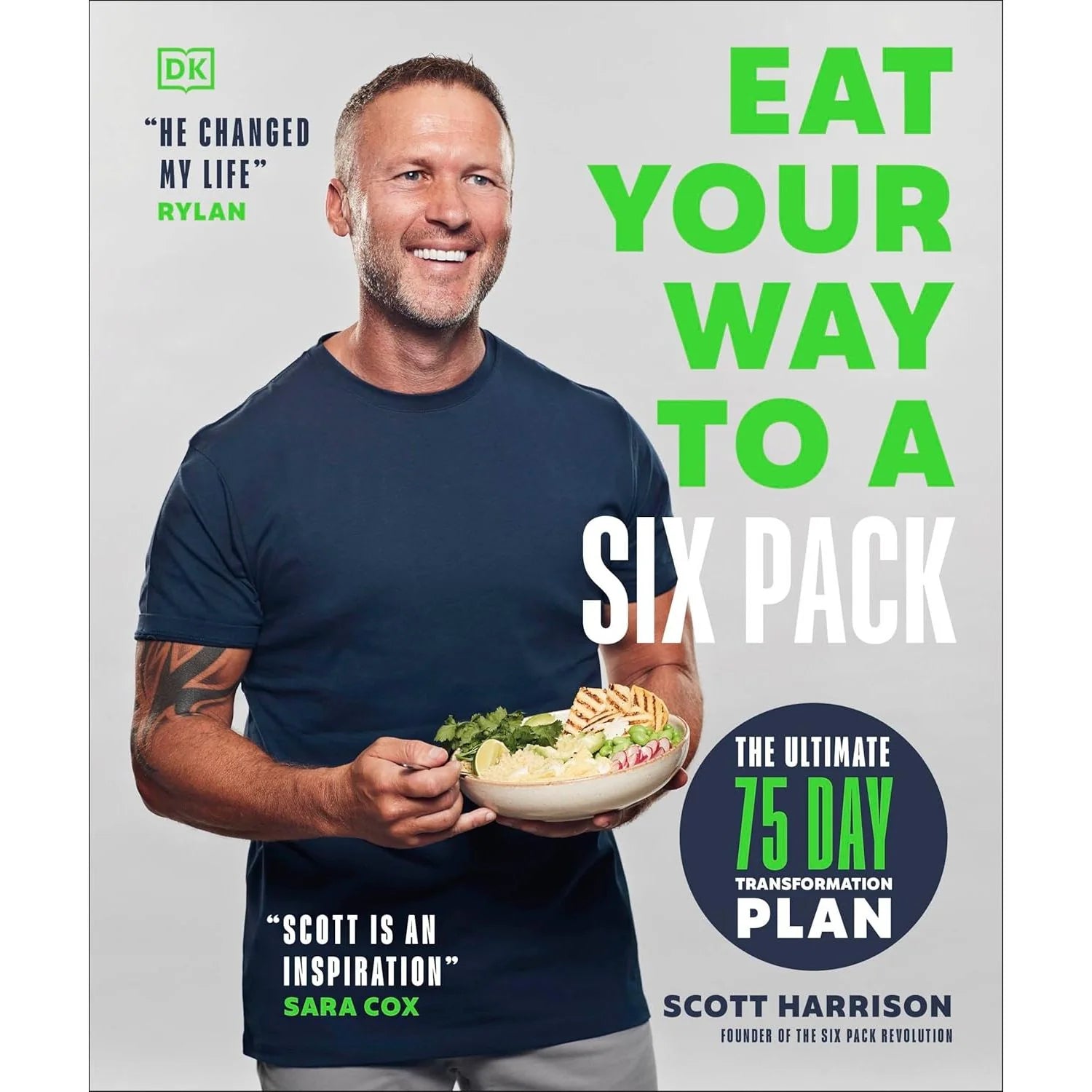 Eat Your Way to a Six Pack by Scott Harrison - Paperback fitness book front cover