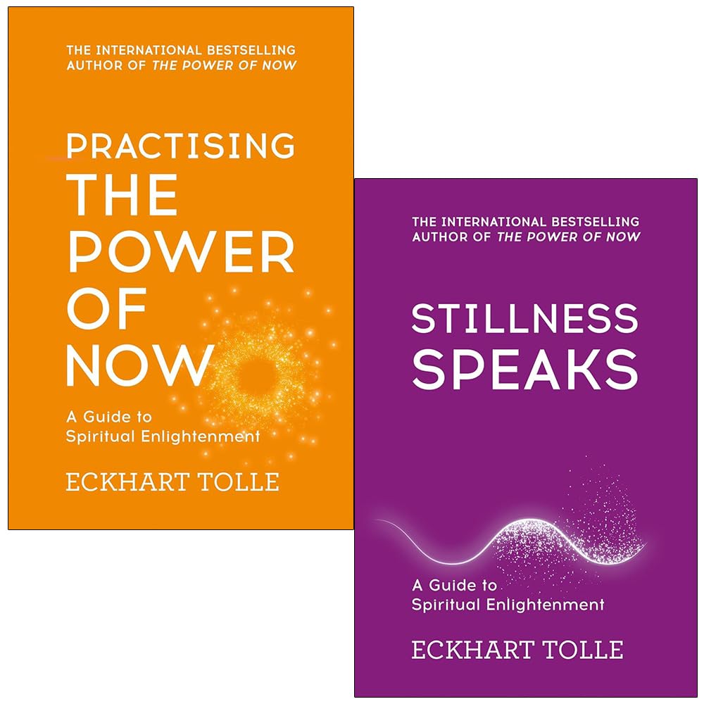 Eckhart Tolle 2 Books Collection Set - Practising The Power Of Now & Stillness Speaks - paperback mindfulness books