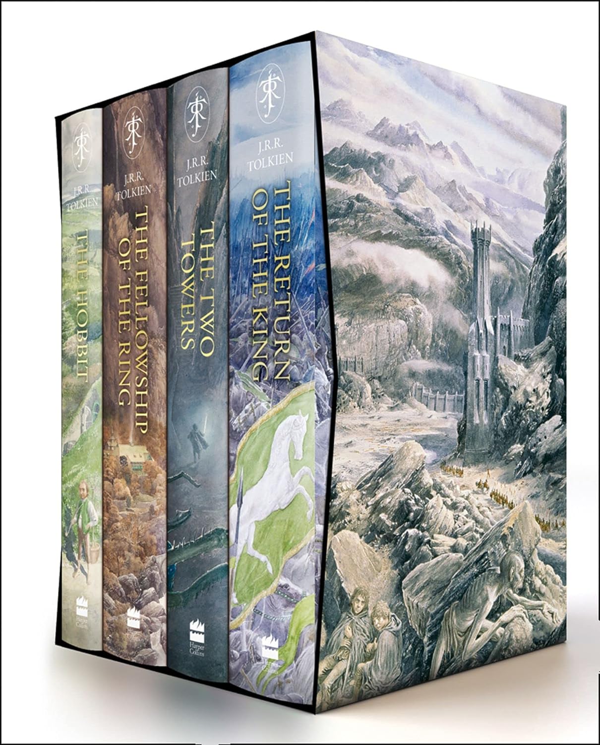 The Hobbit & The Lord of the Rings Boxed Set Illustrated edition by J. R. R. Tolkien - Lets Buy Books