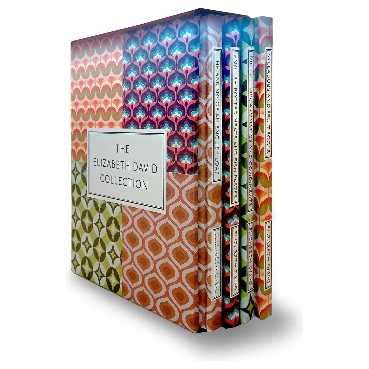 The Elizabeth David Collection 4 Book Hardback Set by Elizabeth David in slipcase - classic English cookery booklets
