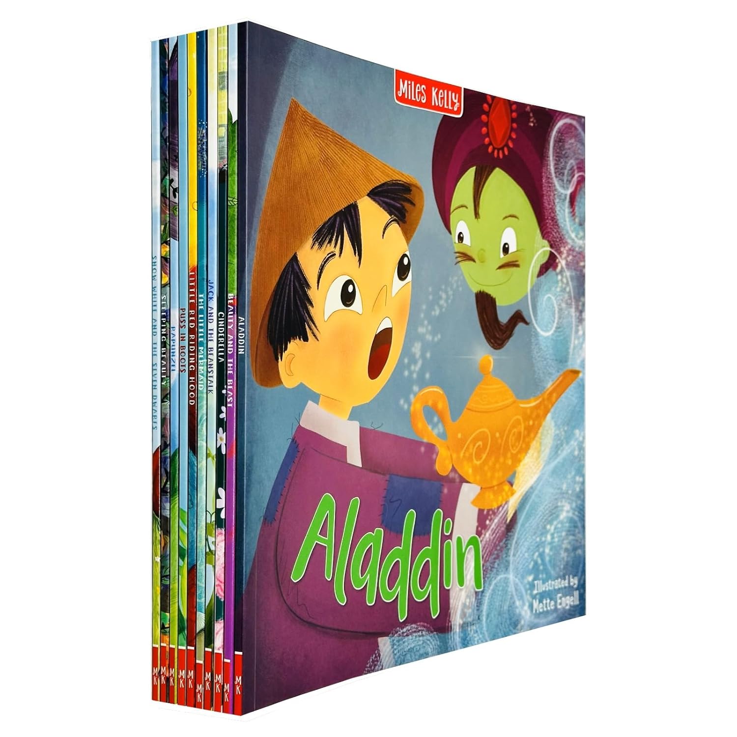 Fairy Tales Little Adventure 10 Books Collection Set paperback - Jack and the Beanstalk cover, Ages 3-6