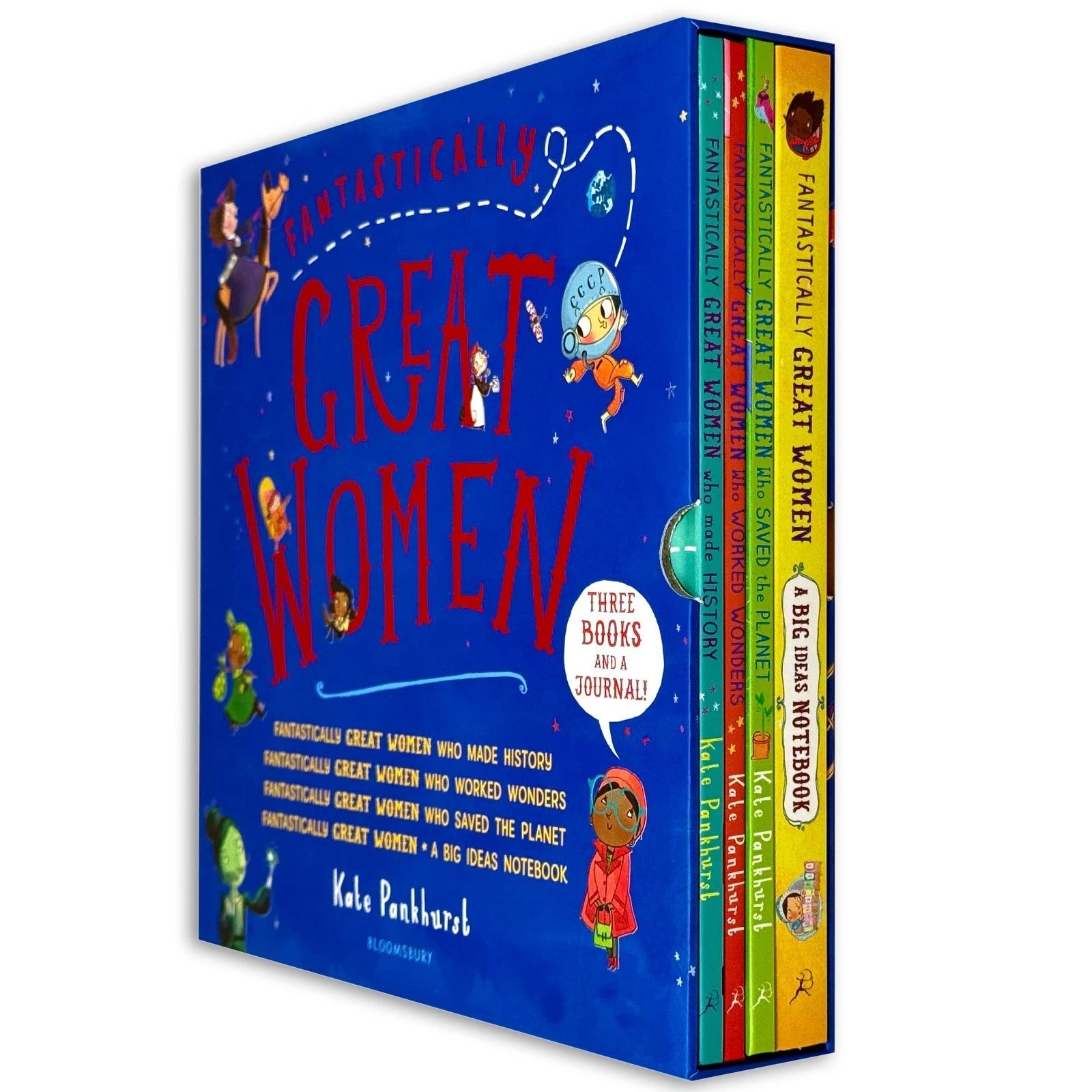 Fantastically Great Women 4 Books Collection Set by Kate Pankhurst - Hardback box set front cover