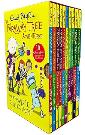 The Faraway Tree Adventures by Enid Blyton - 10 Books Colour Stories Collection Set - Paperback - Ages 7-9