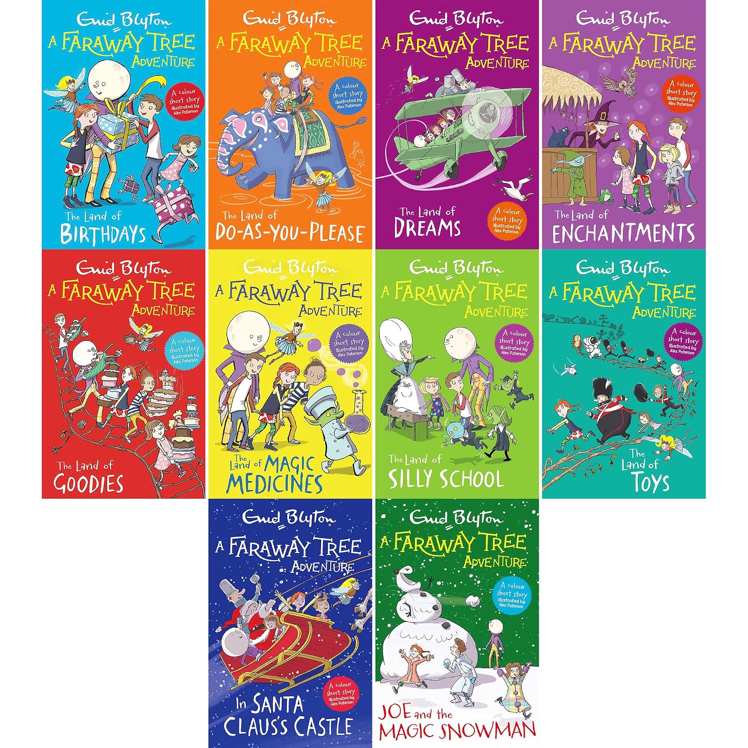The Faraway Tree Adventures 10 Books Collection Set by Enid Blyton - Paperback box set for ages 7-9