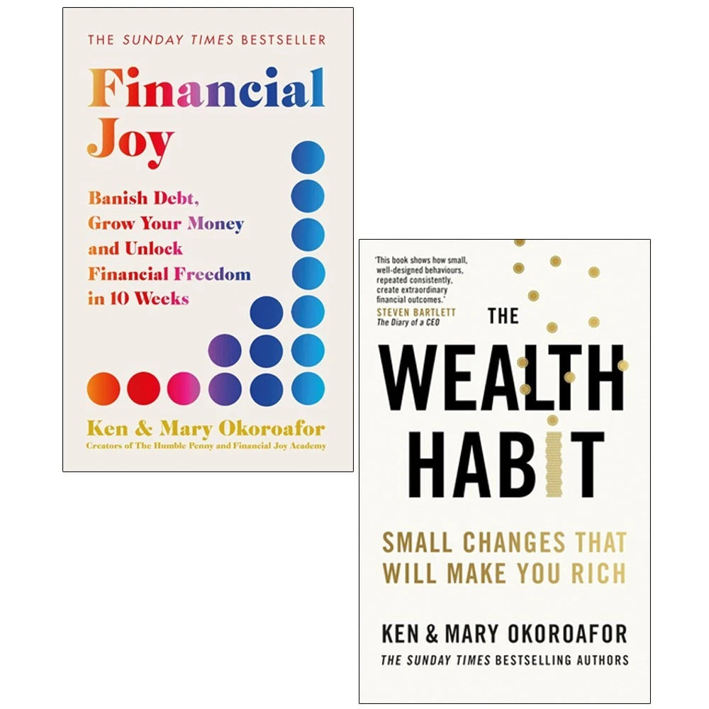 Financial Joy and The Wealth Habit 2 book paperback collection set by Ken and Mary Okoroafor