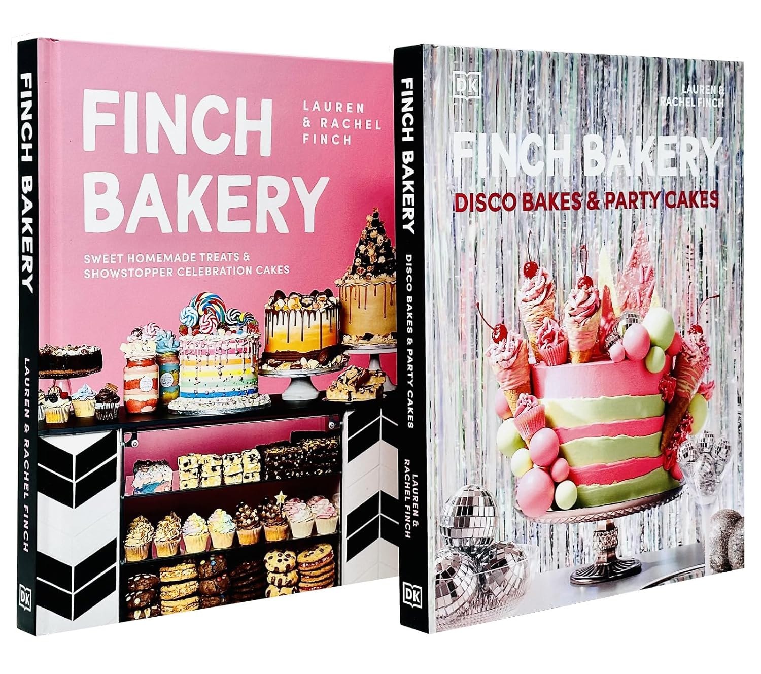 The Finch Bakery & Finch Bakery Disco Bakes and Party Cakes By Lauren Finch, Rachel Finch 2 Books Collection Set - Lets Buy Books