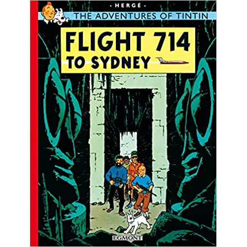 Flight 714 to Sydney by Herge - The Adventures of Tintin paperback graphic novel, ages 8-12