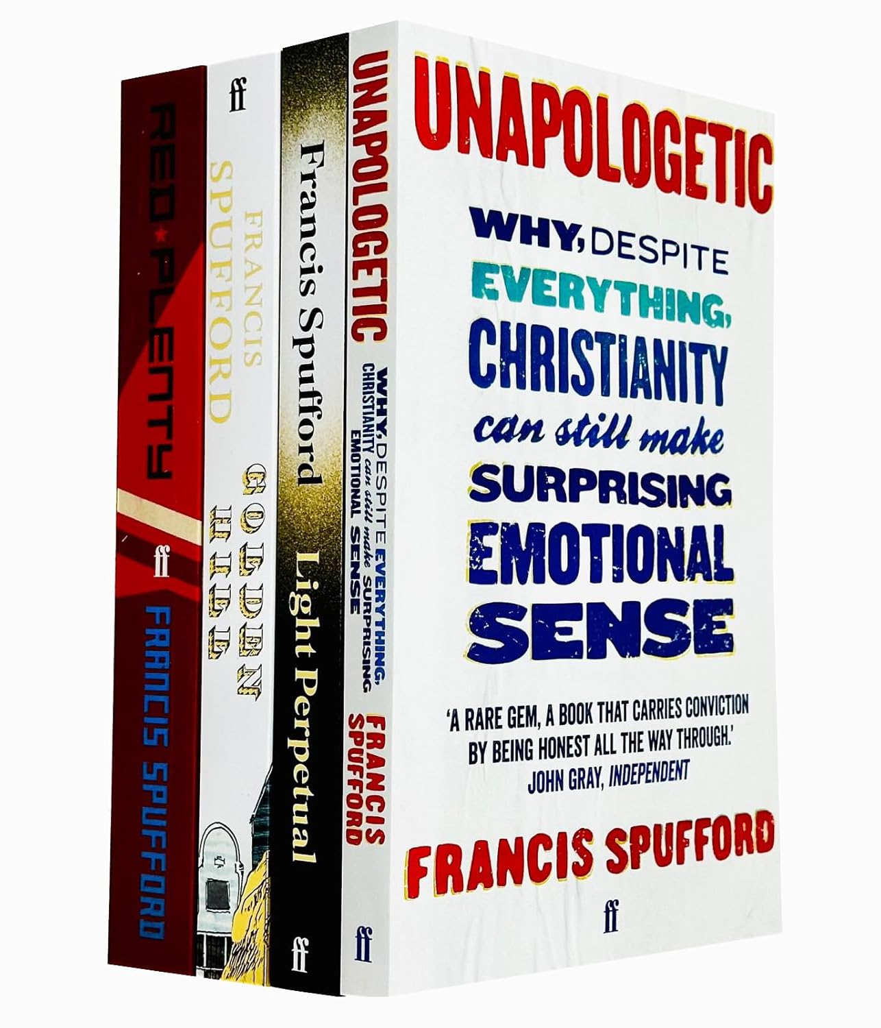 Francis Spufford 4 Books Collection Set paperback - Unapologetic, Light Perpetual, Golden Hill, Red Plenty