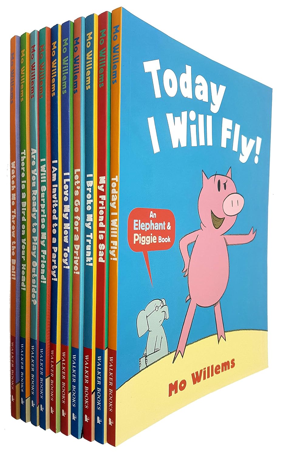 Elephant and Piggie Series 10 Books Collection Set By Mo Willems Today I Will Fly, My Friend Is Sad, I Broke My Trunk - Lets Buy Books
