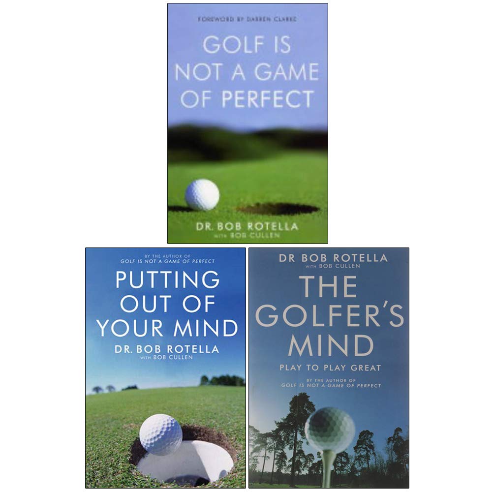 Golf is Not a Game of Perfect by Dr. Bob Rotella - paperback cover, part of the 3 books collection set