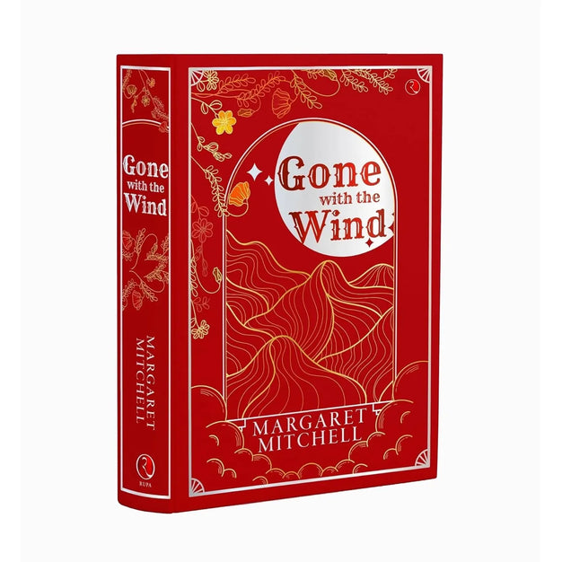 Gone with the Wind by Margaret Mitchell - leather-bound classic edition front cover with gold foil detailing