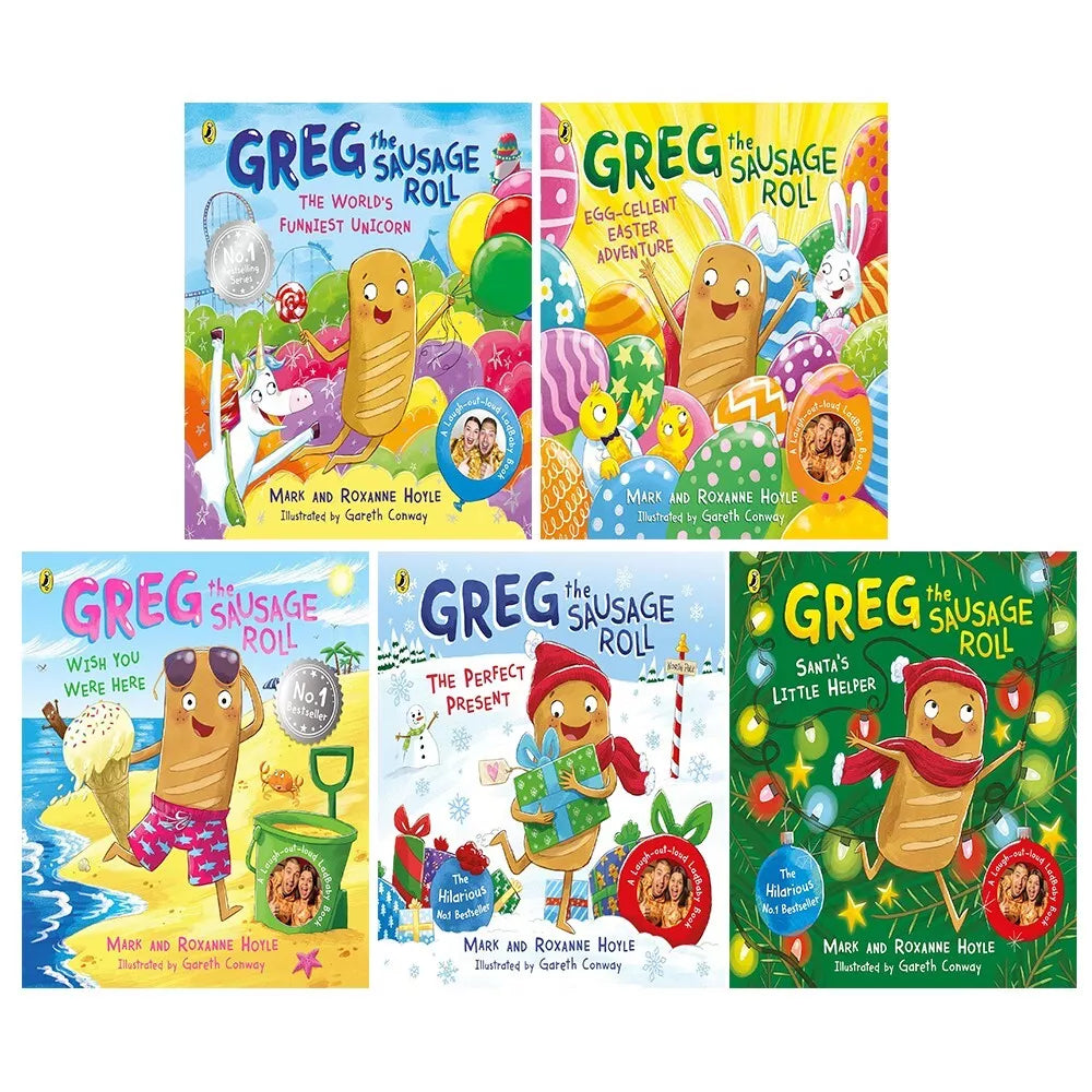 Greg the Sausage Roll 5 Books Collection Set by Mark Hoyle and Roxanne Hoyle - Paperback - Ages 3-7