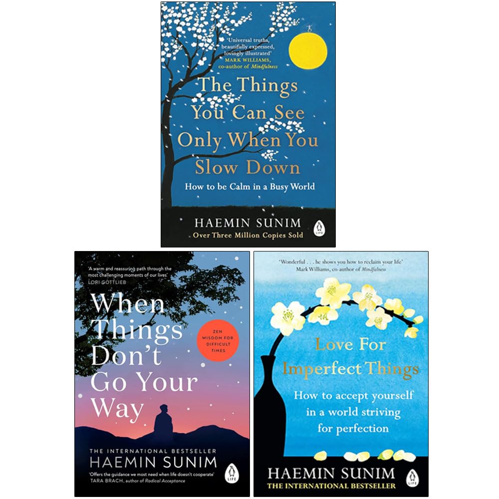 Haemin Sunim 3 Books Collection Set paperback cover - mindfulness and self-help non-fiction gift set