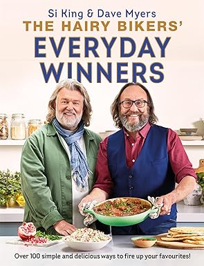 The Hairy Bikers' Everyday Winners hardback cookbook cover - 100 simple family recipes by Si King and Dave Myers