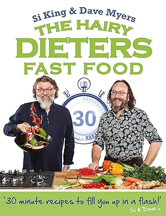 The Hairy Dieters: Fast Food by Hairy Bikers - Paperback cookbook cover featuring quick, low-calorie recipes