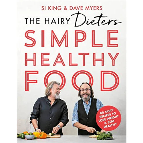 The Hairy Dieters' Simple Healthy Food by The Hairy Bikers - 80 tasty recipes paperback cookbook cover