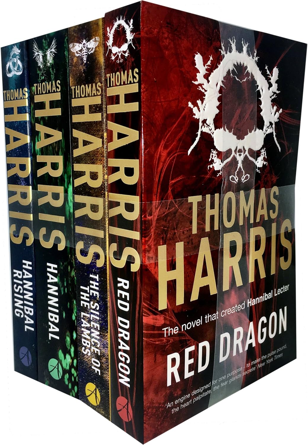Hannibal Lecter Series 4 Books Collection Set by Thomas Harris - Red Dragon, Silence of the Lambs, Hannibal, Hannibal Rising - Paperback
