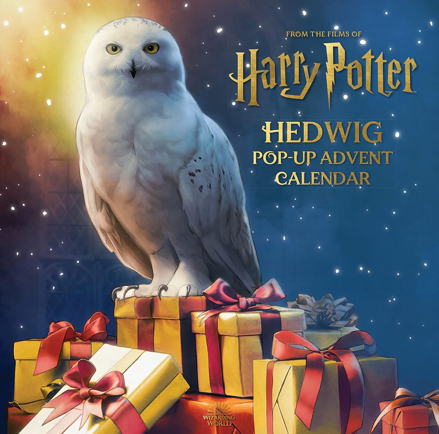 Harry Potter Hedwig Pop-Up Advent Calendar by Matthew Reinhart - novelty hardback front cover showing Hedwig and 25-day countdown
