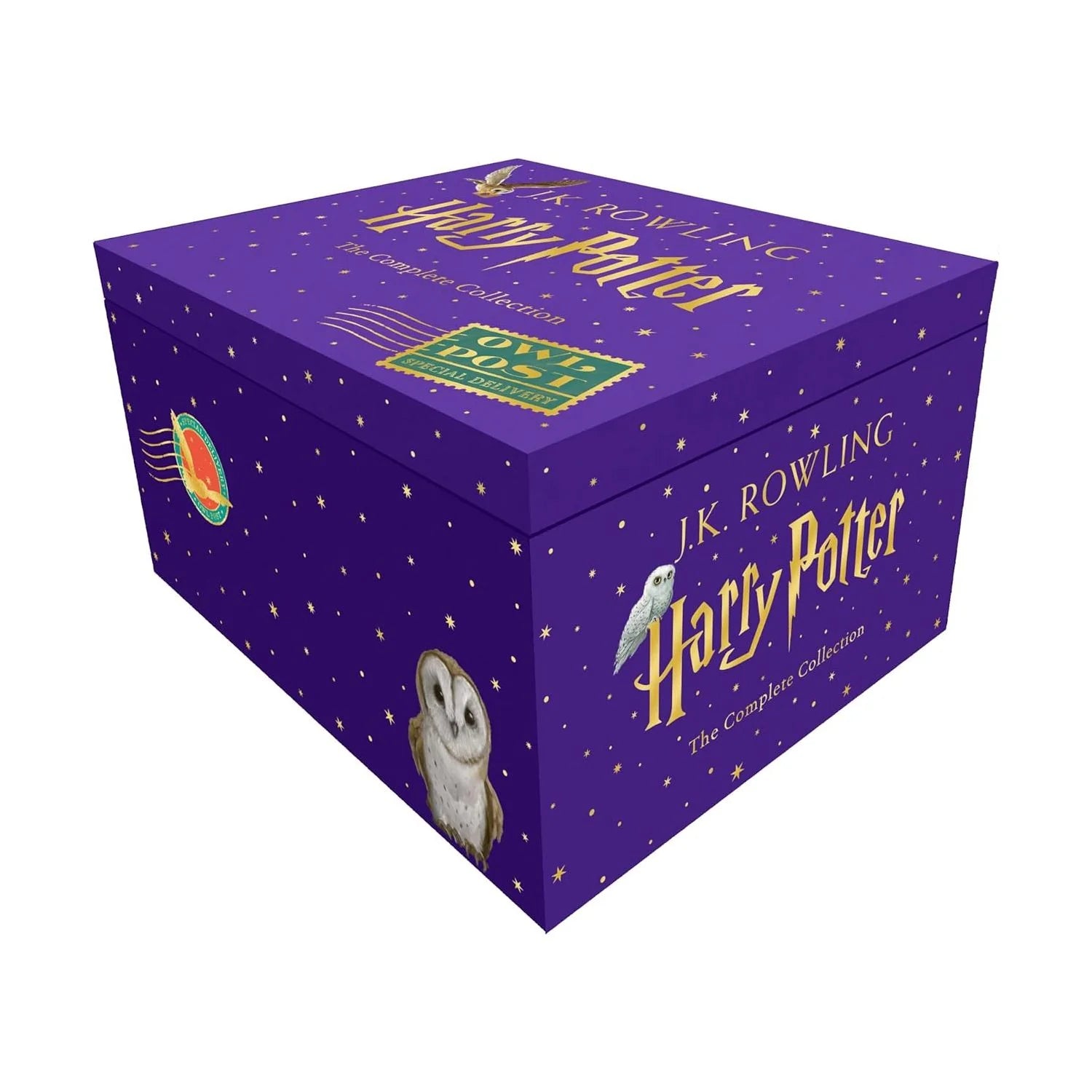 Harry Potter Owl Post Box Set by J.K. Rowling - complete 7 book hardback collection, ages 9-11